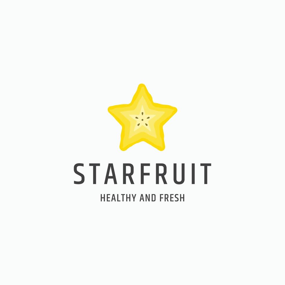 ster fruit logo pictogram ontwerp platte sjabloon vectorillustratie vector