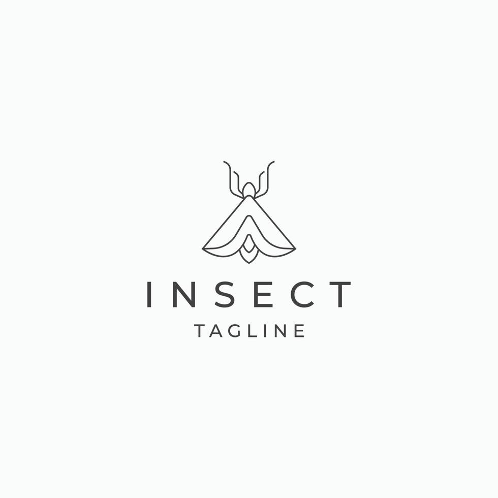 insect logo pictogram ontwerp sjabloon platte vector