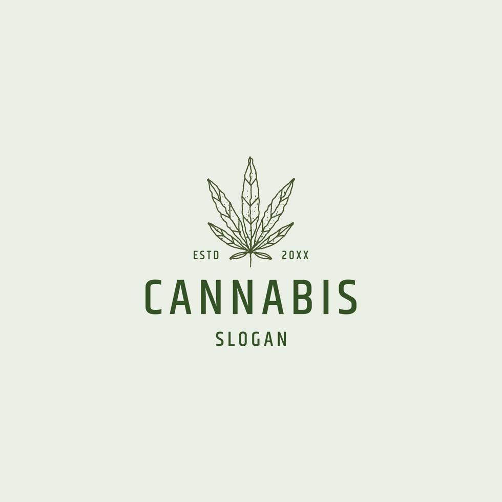 cannabis blad logo pictogram ontwerp sjabloon vectorillustratie vector
