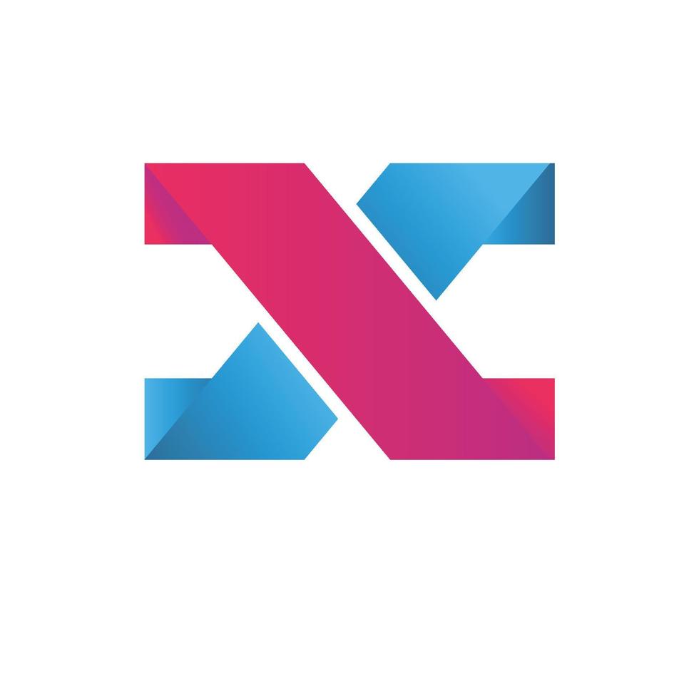 modern kleurrijk x logo vector ontwerp
