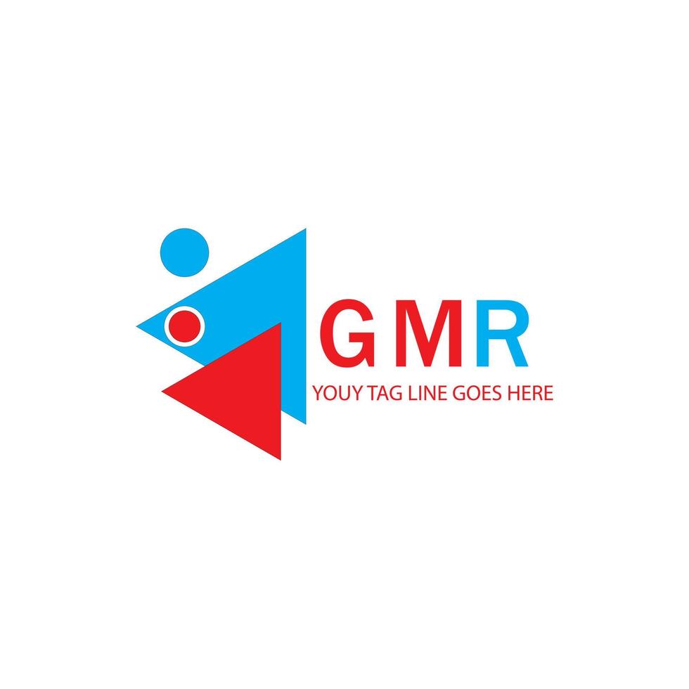 gmr letter logo creatief ontwerp met vectorafbeelding vector