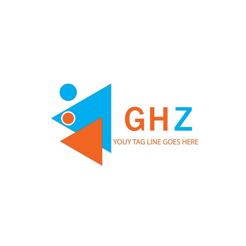 ghz letter logo creatief ontwerp met vectorafbeelding vector