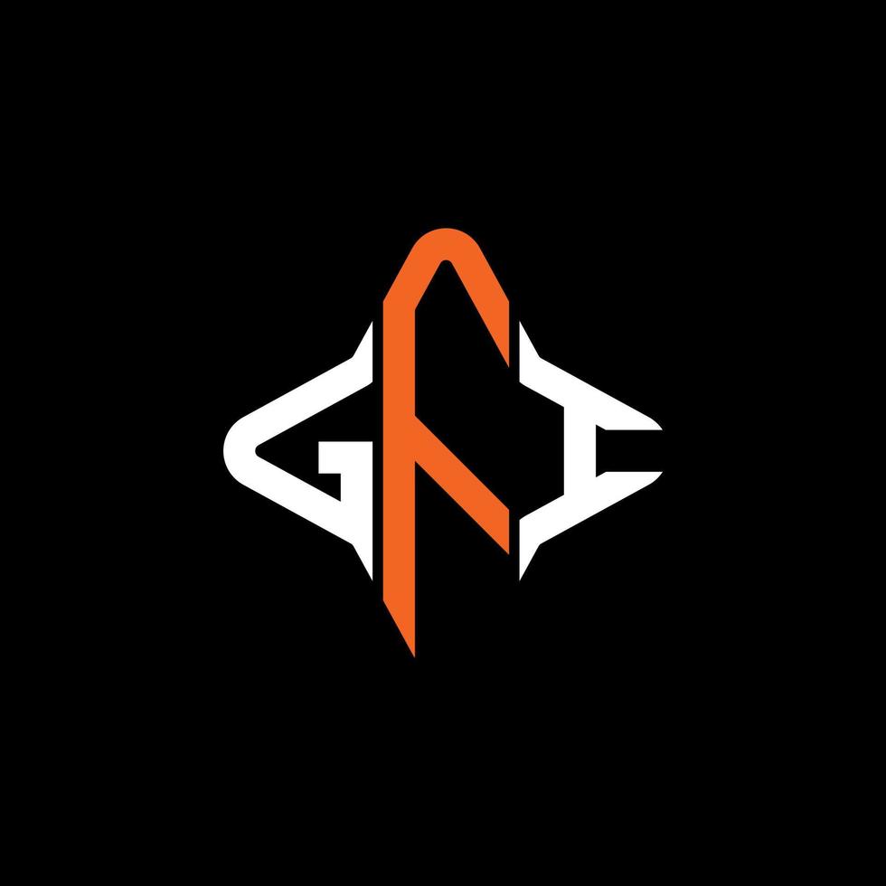 gfi letter logo creatief ontwerp met vectorafbeelding vector
