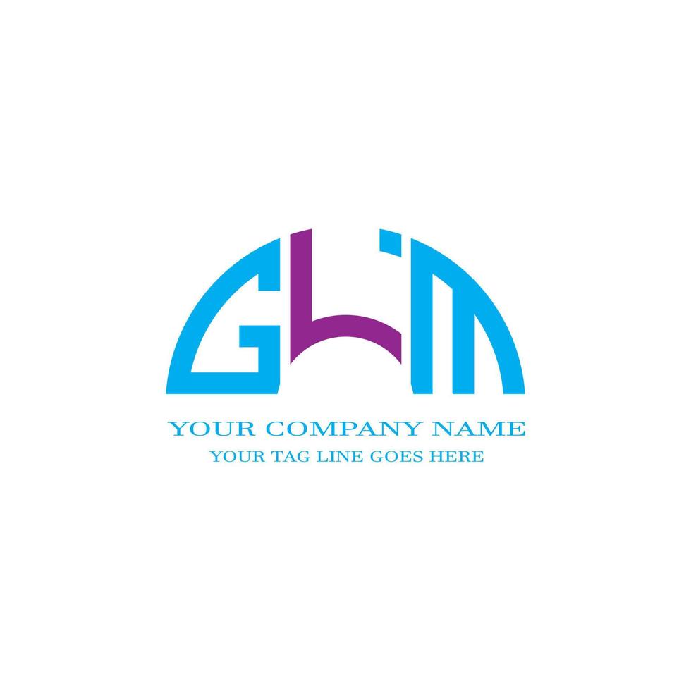 glm letter logo creatief ontwerp met vectorafbeelding vector