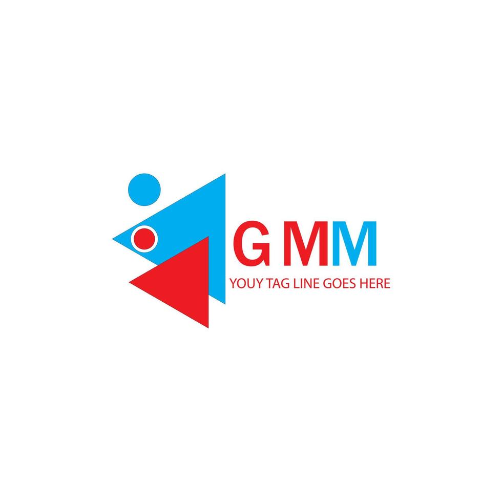 gmm letter logo creatief ontwerp met vectorafbeelding vector