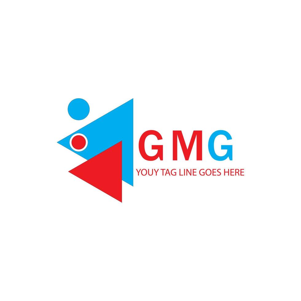 gmg letter logo creatief ontwerp met vectorafbeelding vector