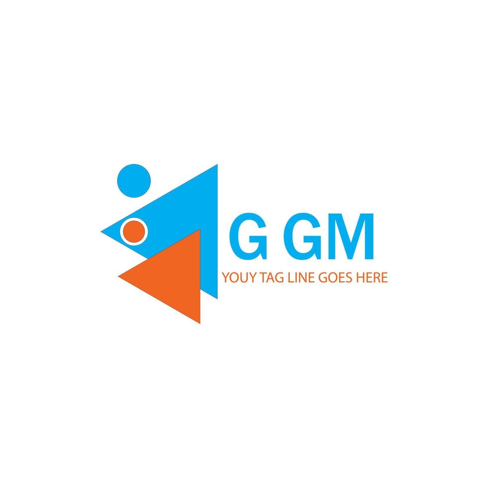 ggm letter logo creatief ontwerp met vectorafbeelding vector