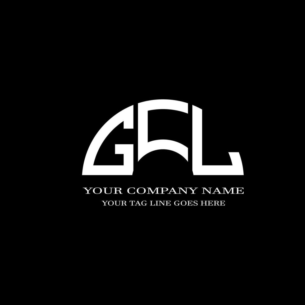 gcl letter logo creatief ontwerp met vectorafbeelding vector