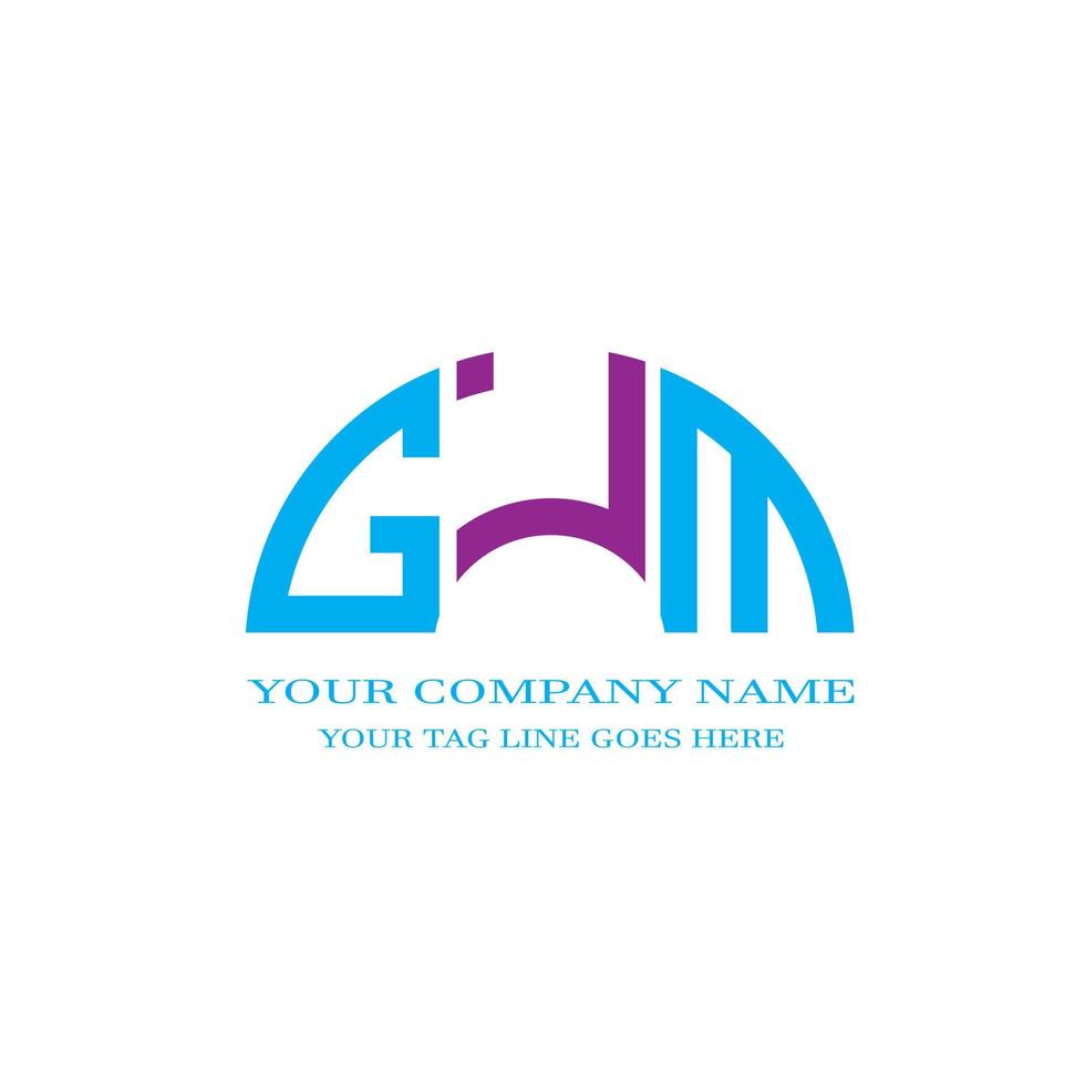 gjm letter logo creatief ontwerp met vectorafbeelding vector