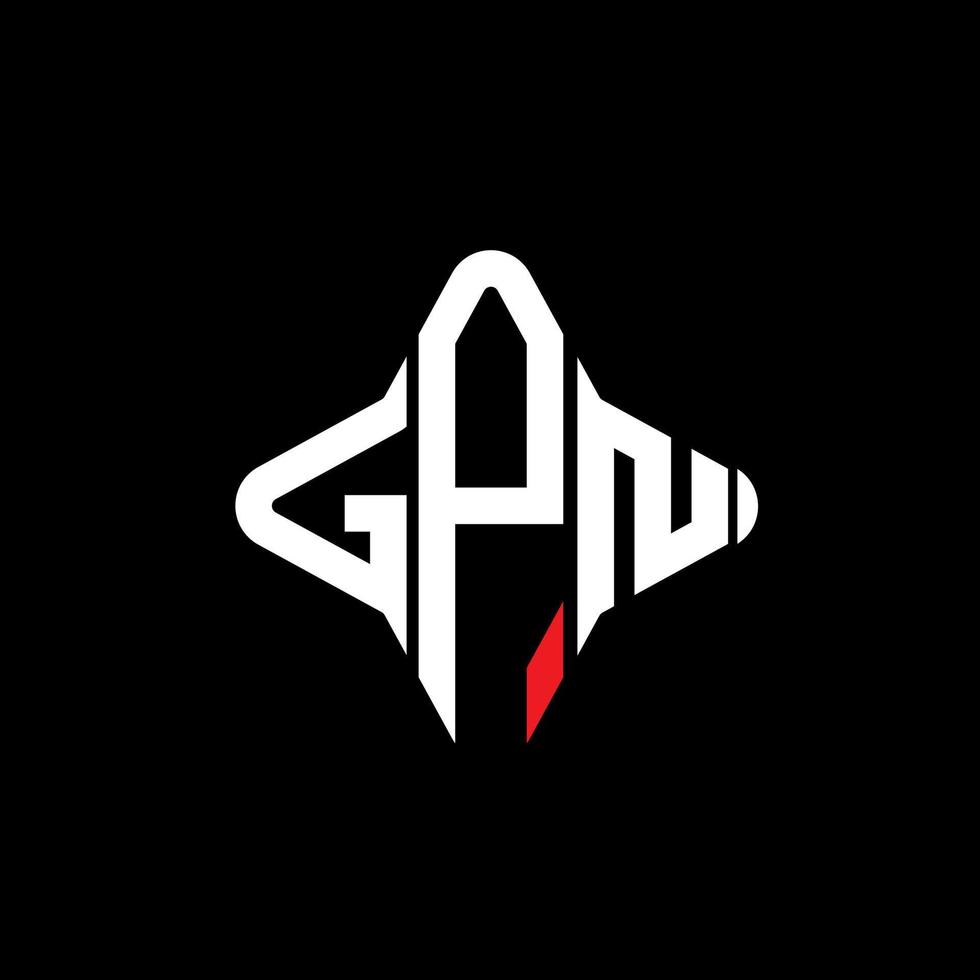 gpn letter logo creatief ontwerp met vectorafbeelding vector