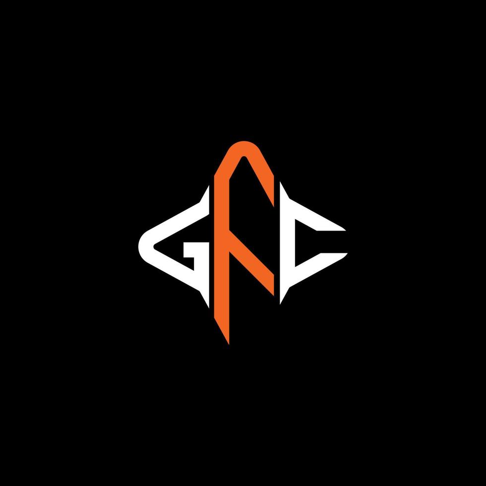 gfc letter logo creatief ontwerp met vectorafbeelding vector