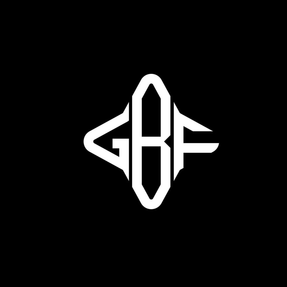 gbf letter logo creatief ontwerp met vectorafbeelding vector