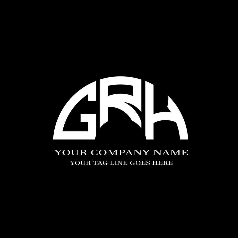 grg letter logo creatief ontwerp met vectorafbeelding vector