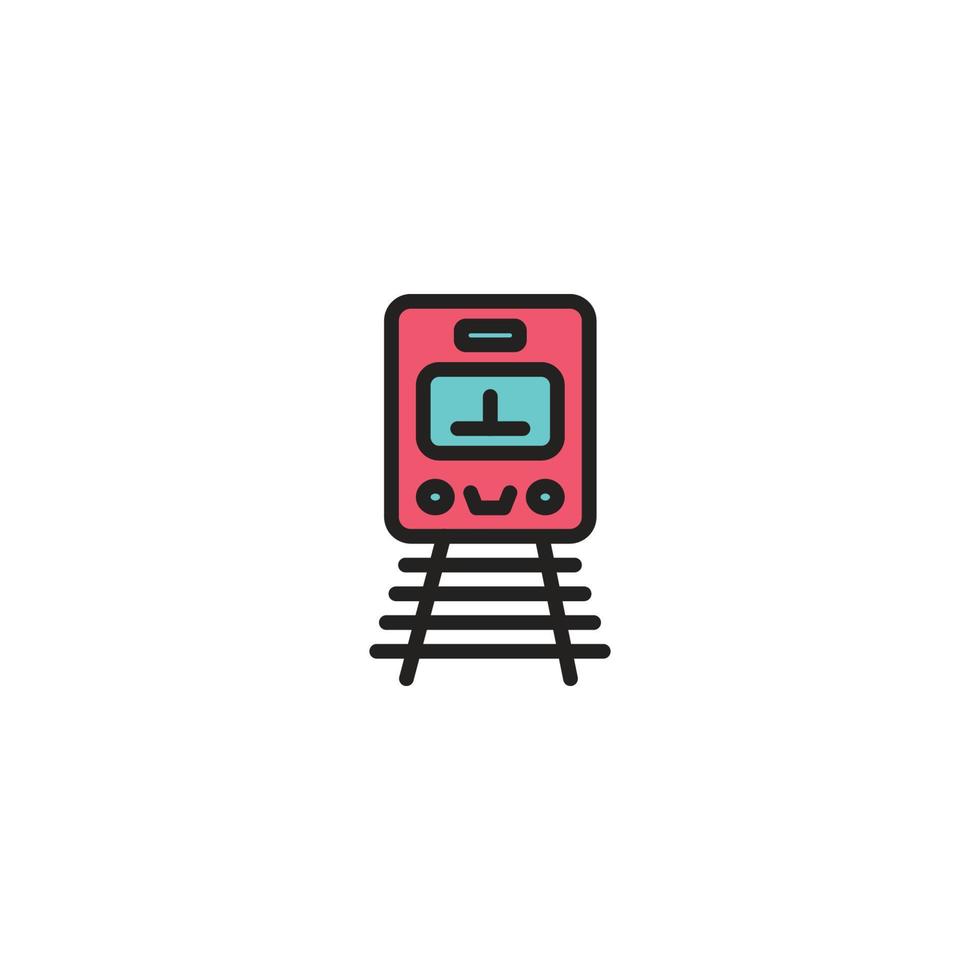 reizen trein vervoer pictogram vector