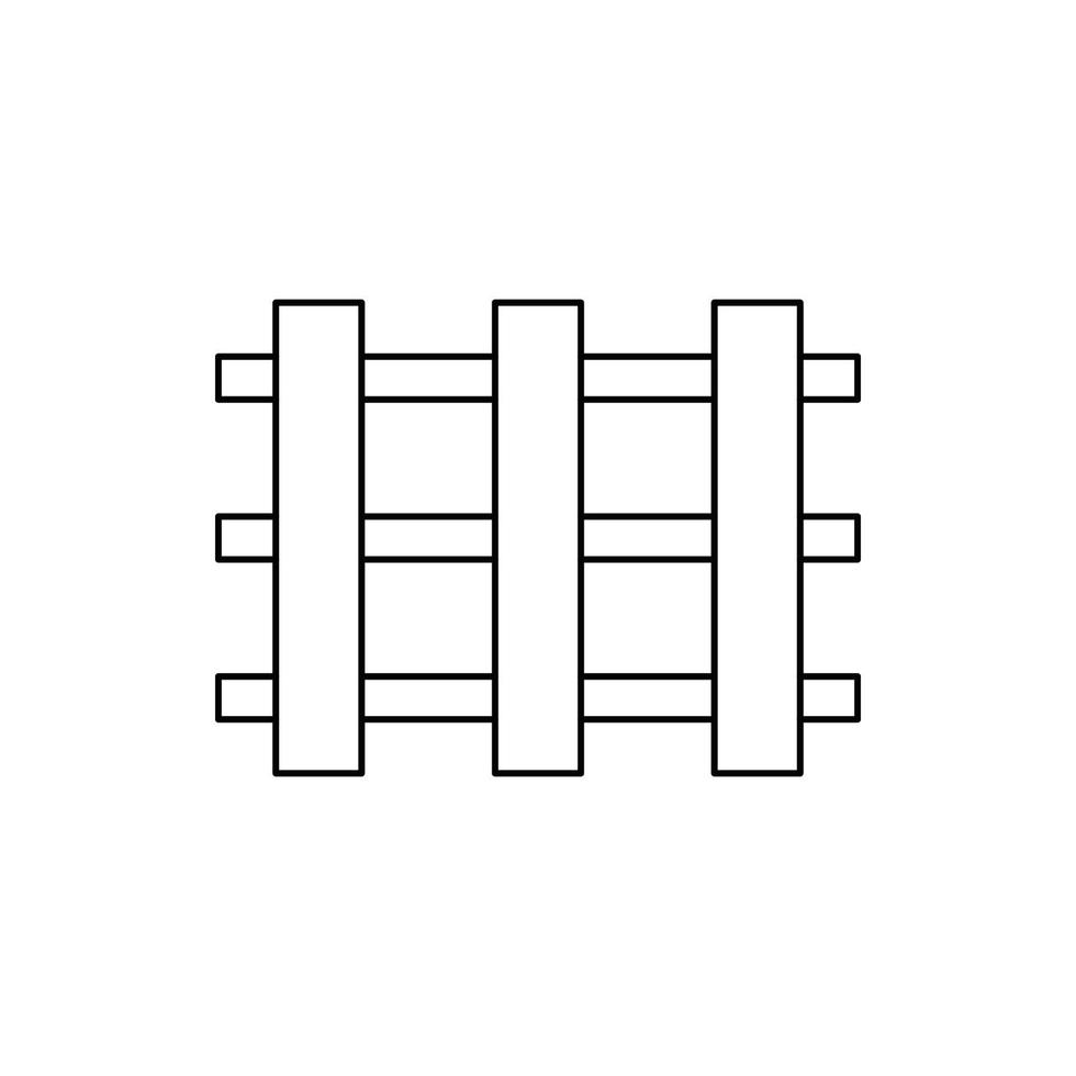 tuin reling hek pictogram vector