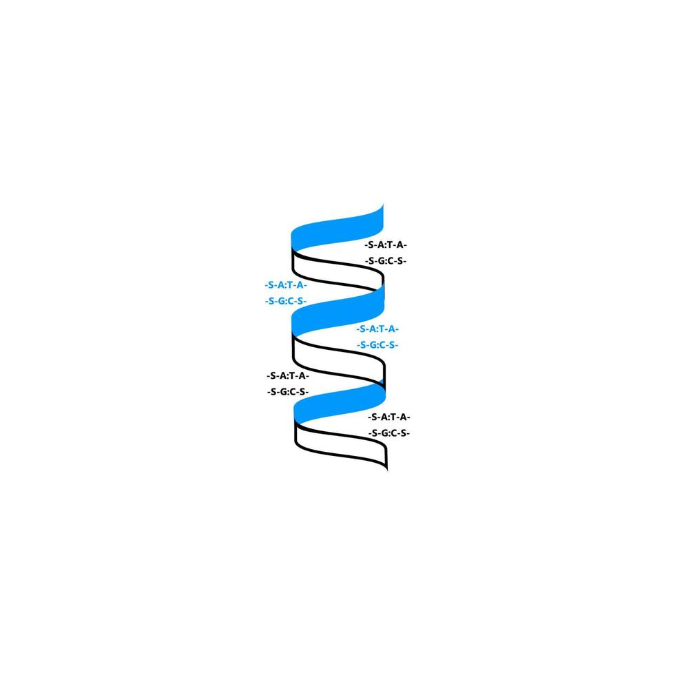 creatief dna-pictogram, gezondheidspictogram, gezondheidspictogram vector