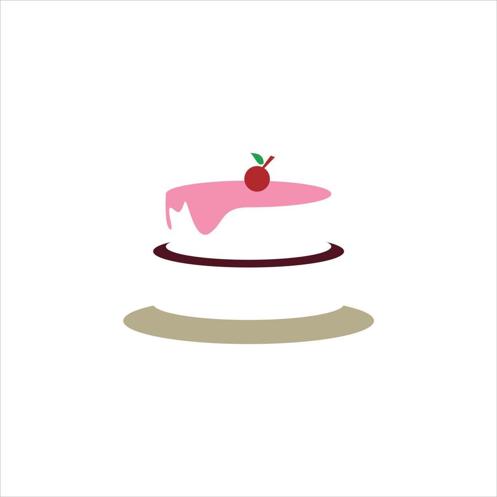 zoete taart logo cupcake logo pictogrammalplaatje. vector