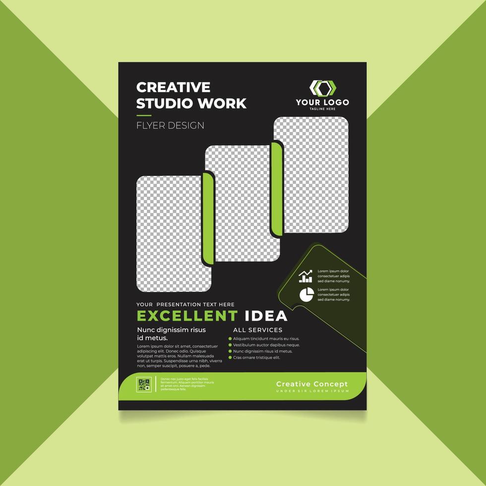 creatieve corporate flyer ontwerpsjabloon vector