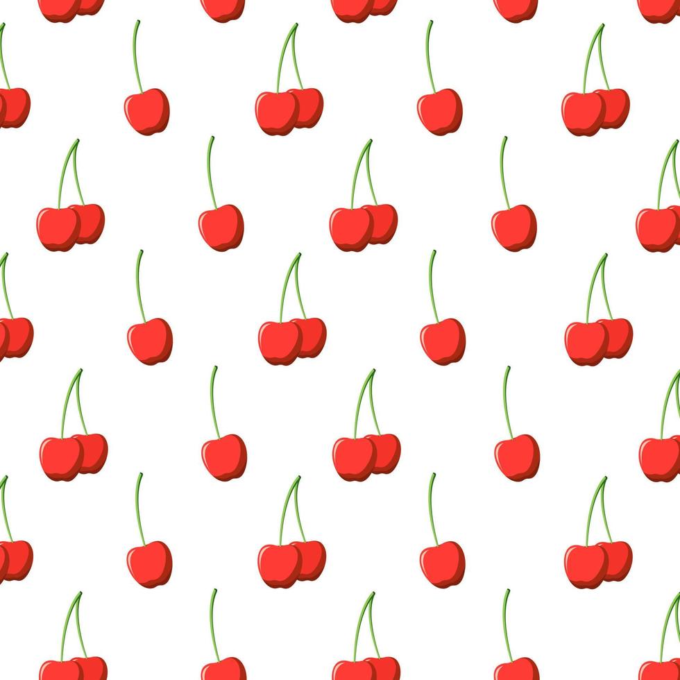 patroon vectorillustratie van kersenfruit vector