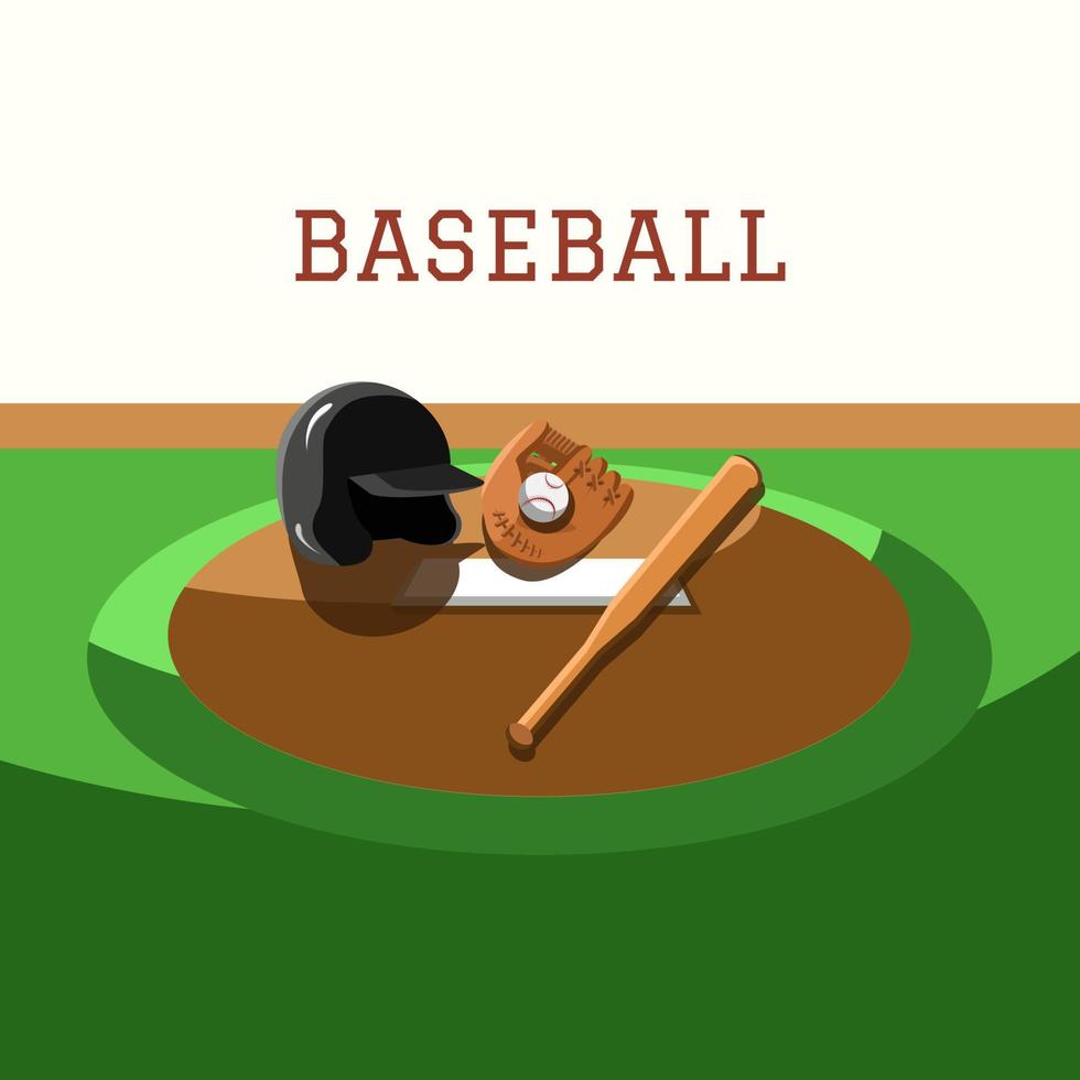 honkbal sport achtergrond vectorillustratie vector