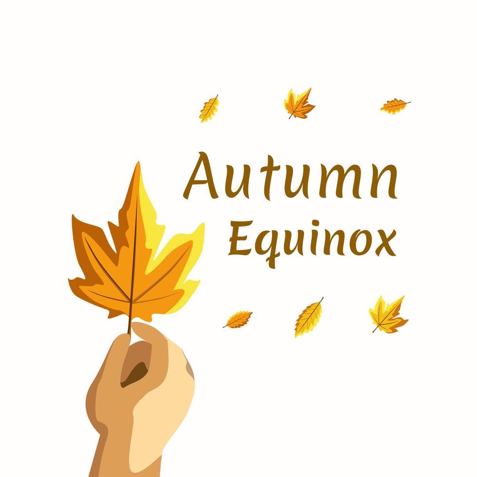 herfst equinox dag vectorillustratie vector