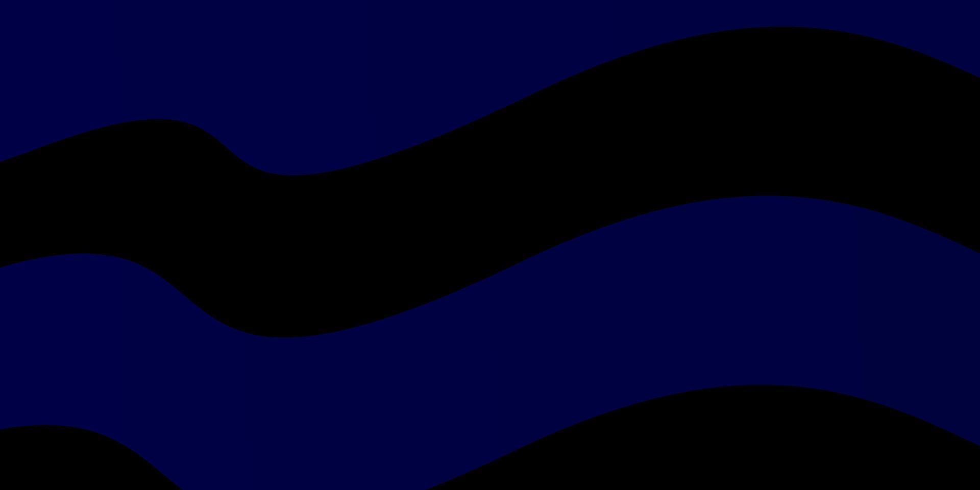 donkerblauw vectorpatroon met wrange lijnen. vector