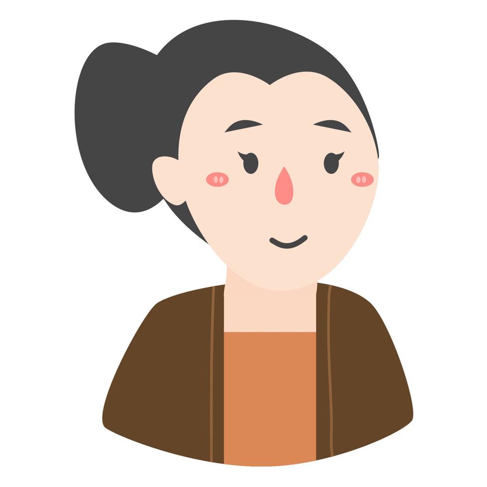 gelukkige kartini-dag kartini is een Indonesische vrouwelijke held vector