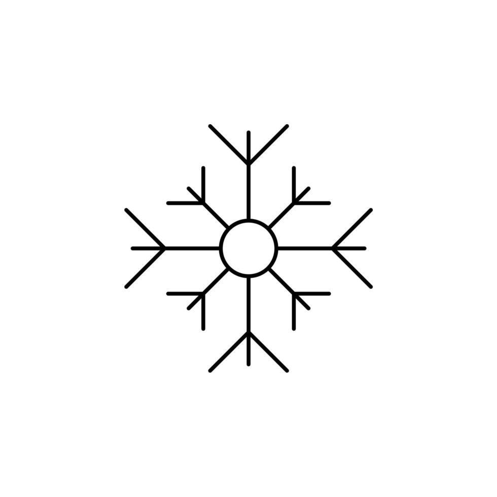 winter, sneeuwval, sneeuw, sneeuwvlok dunne lijn vector illustratie logo pictogrammalplaatje. geschikt voor vele doeleinden.