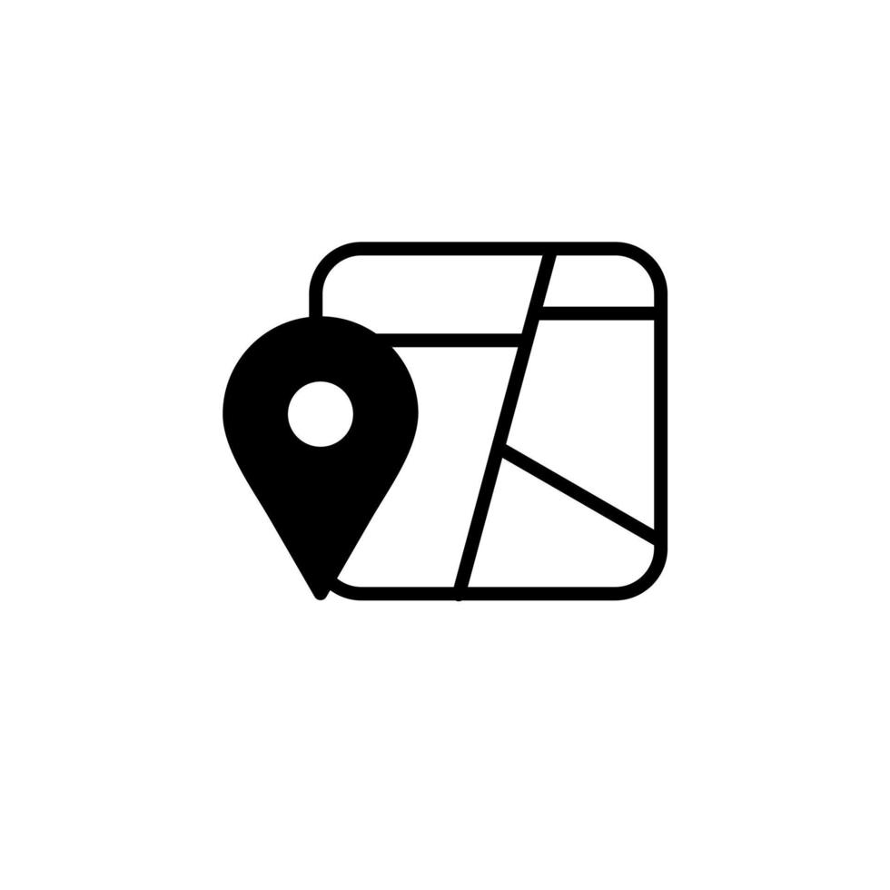 gps, kaart, navigatie, richting ononderbroken lijn pictogram vector illustratie logo sjabloon. geschikt voor vele doeleinden.