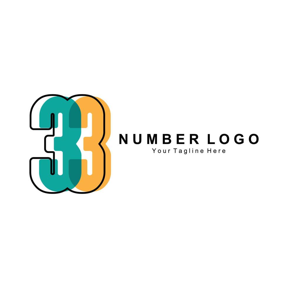 nummer 3 drie logo-ontwerp, premium pictogram vector, illustratie voor bedrijf, banner, sticker, productmerk vector