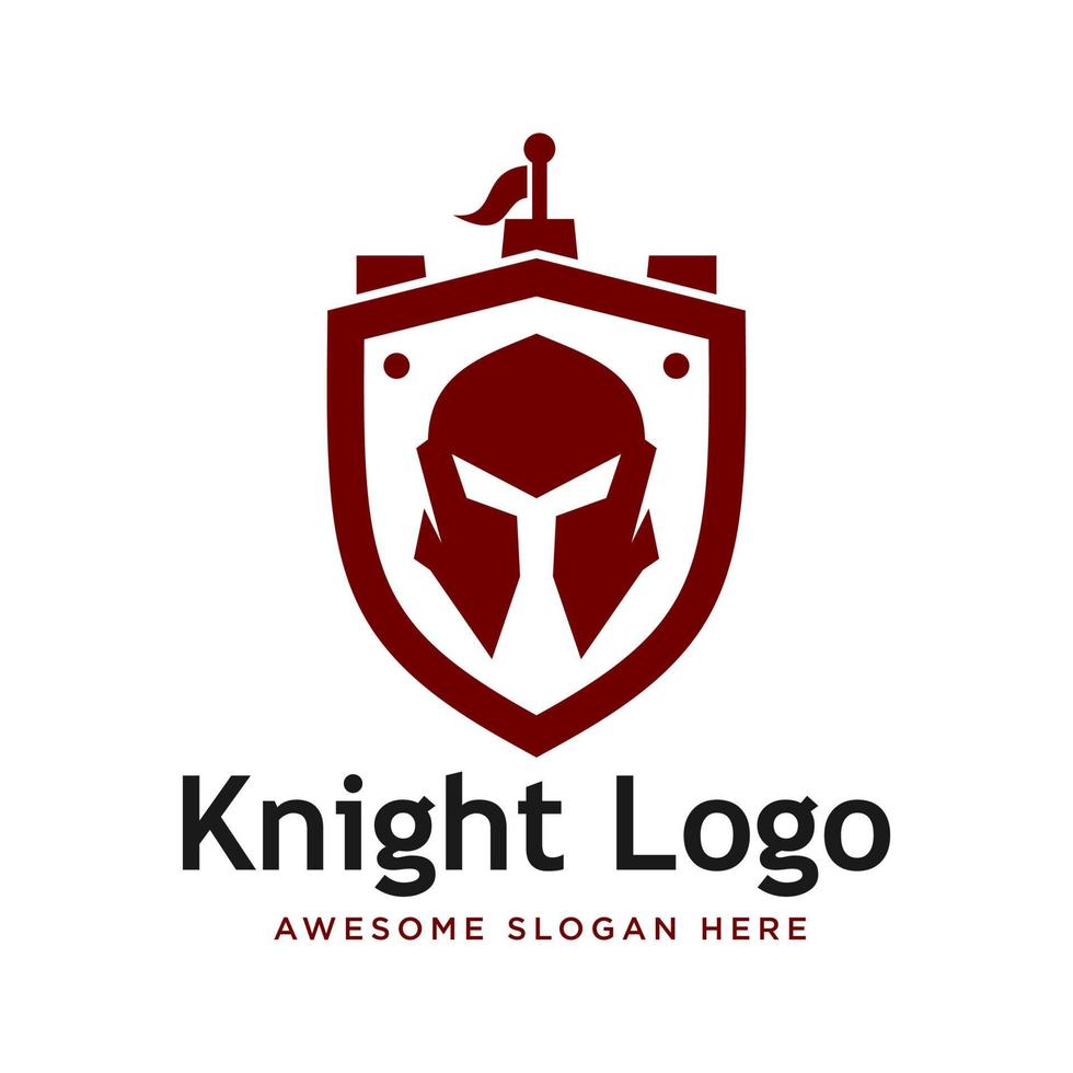 krijger ridder logo voorraad vector sjabloon