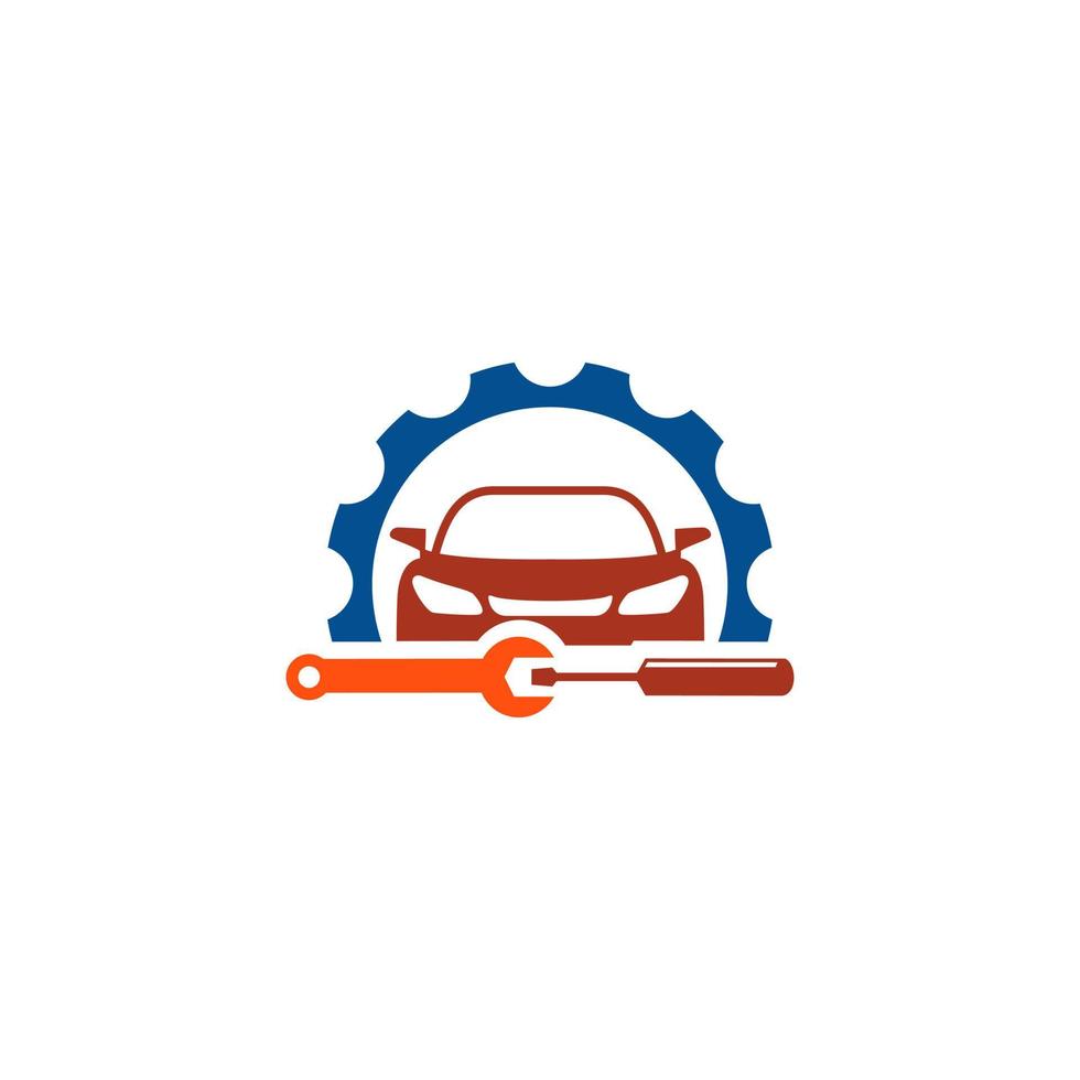 auto service logo auto reparatie logo ontwerpsjabloon vector