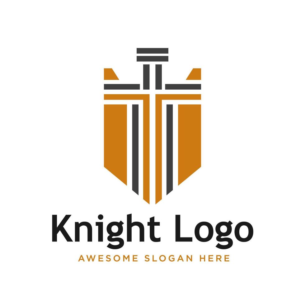 krijger ridder logo voorraad vector sjabloon