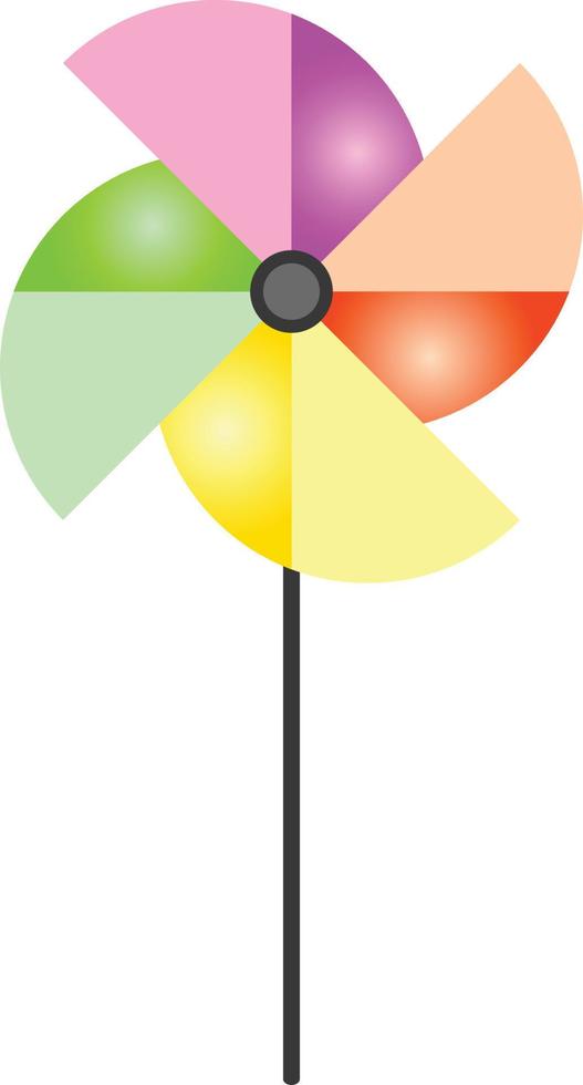 pinwheel eenvoudig pictogram platte vector