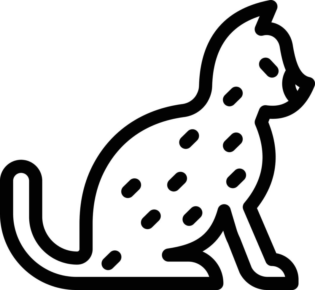 kat vectorillustratie op een background.premium kwaliteit symbolen.vector pictogrammen voor concept en grafisch ontwerp. vector
