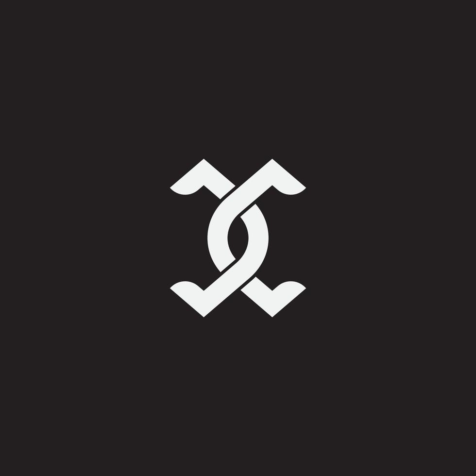 beginletter jc monogram logo vector