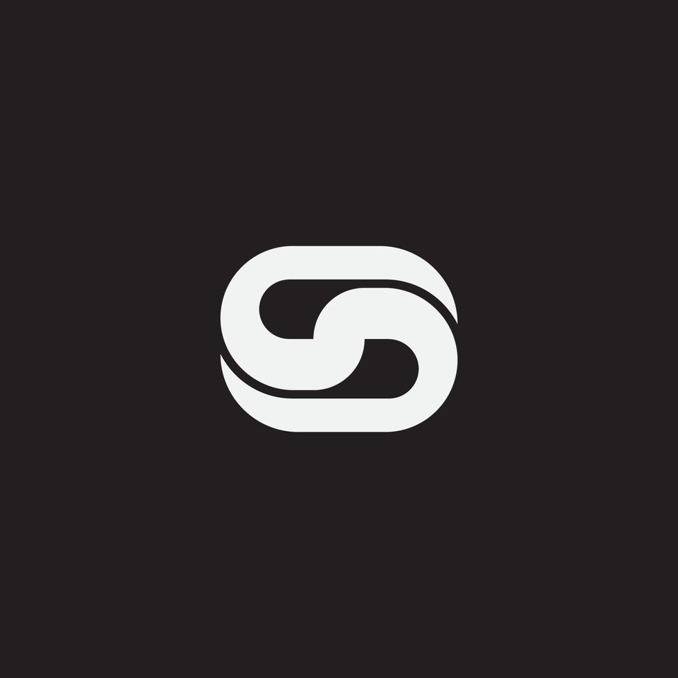 eerste letter s monogram logo vector