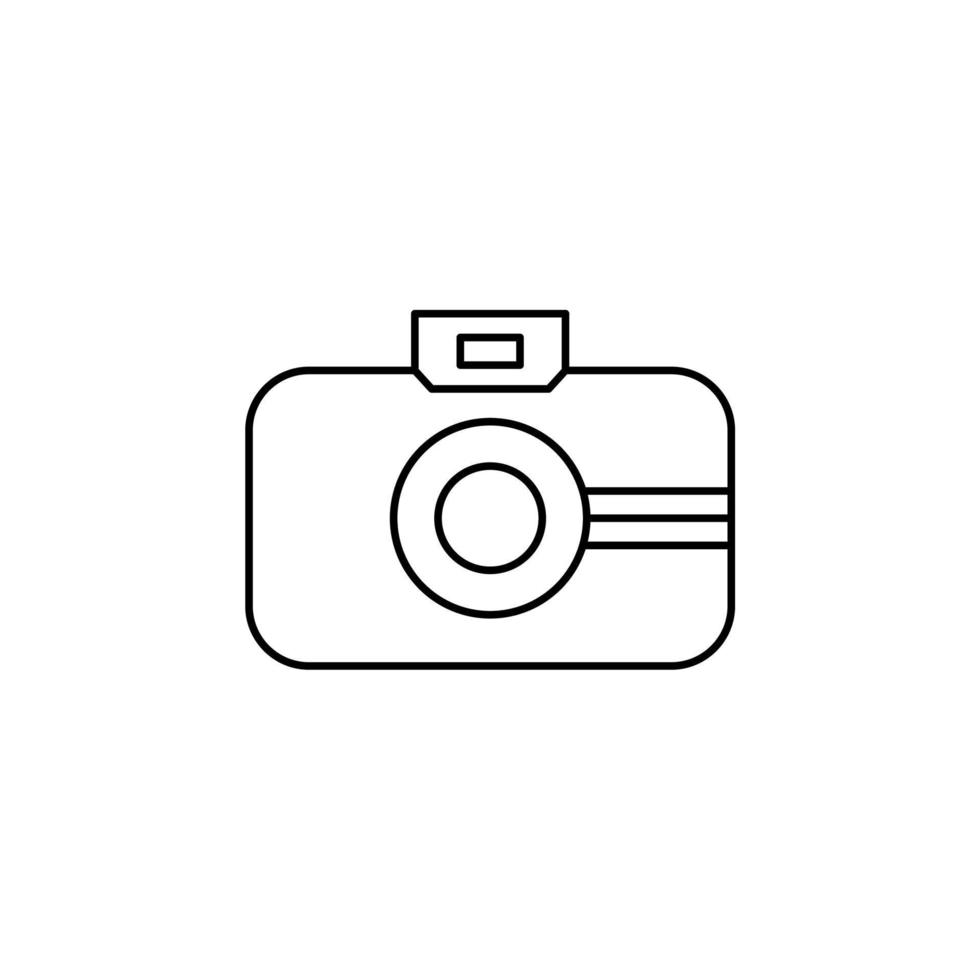 camera, fotografie, digitaal, foto dunne lijn pictogram vector illustratie logo sjabloon. geschikt voor vele doeleinden.