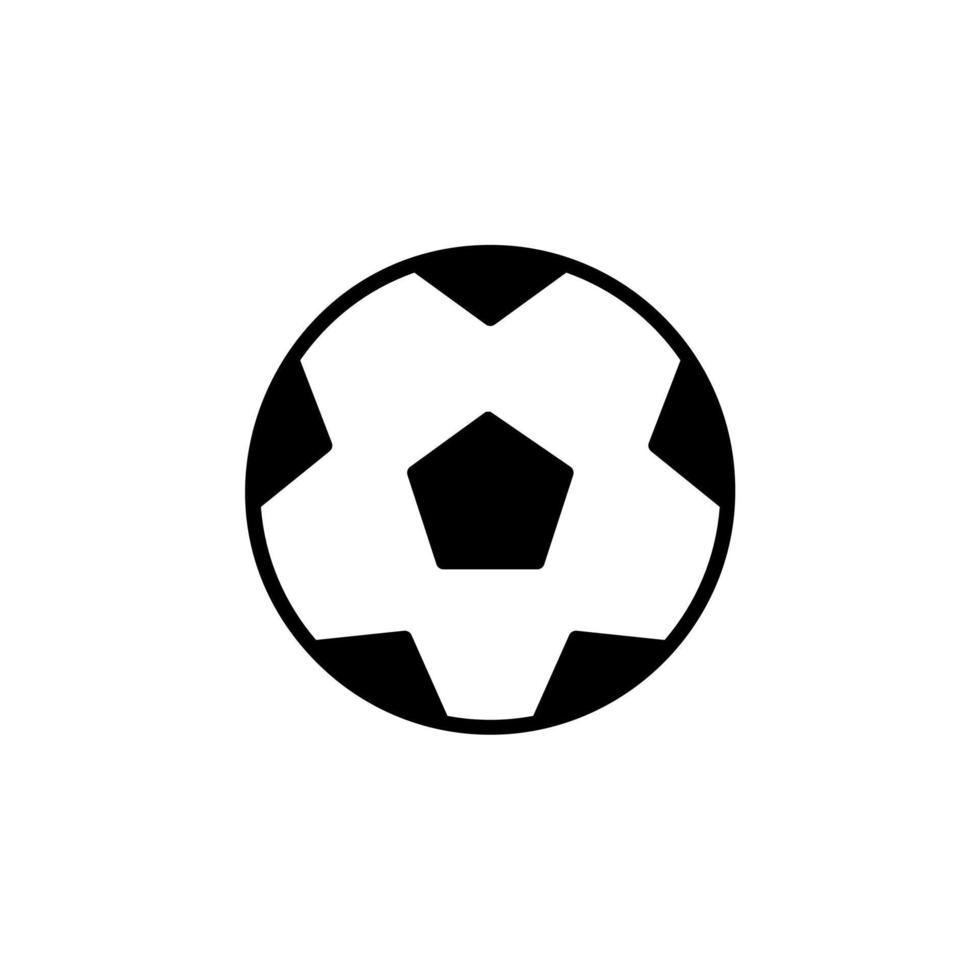 voetbal, voetbal, sport, bal, spel ononderbroken lijn pictogram ontwerpconcept voor web en ui, eenvoudig pictogram geschikt voor alle doeleinden. vector