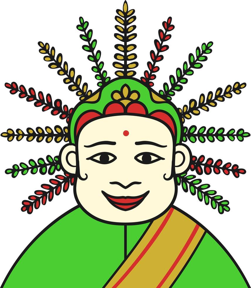 ondel ondel aka Indonesische traditionele mascotte vector