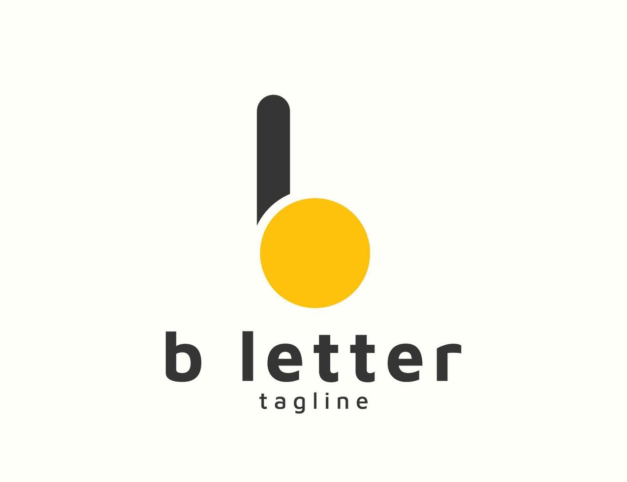 eenvoudig letter b logo-ontwerp vector
