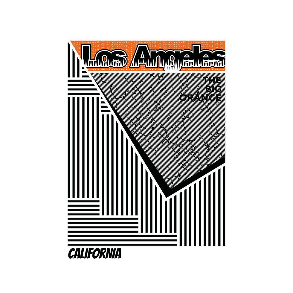 la los angeles, modern van typografie en belettering grafisch ontwerp in vector illustration.tshirt, kleding, kleding en ander gebruik