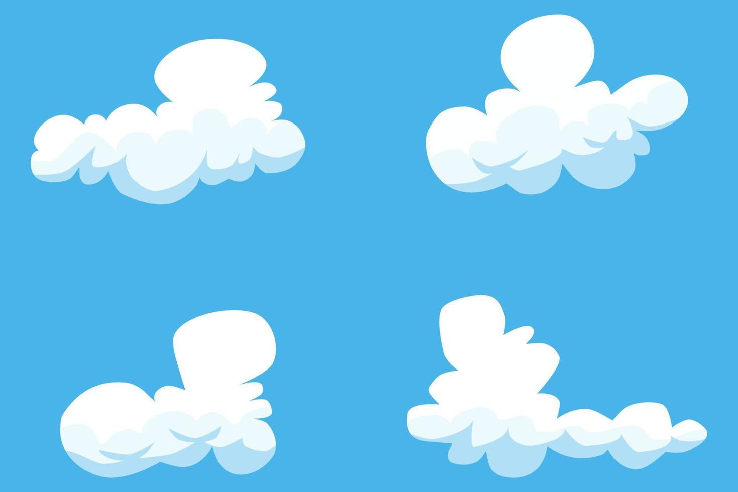 set van wolk iconen vector illustratie