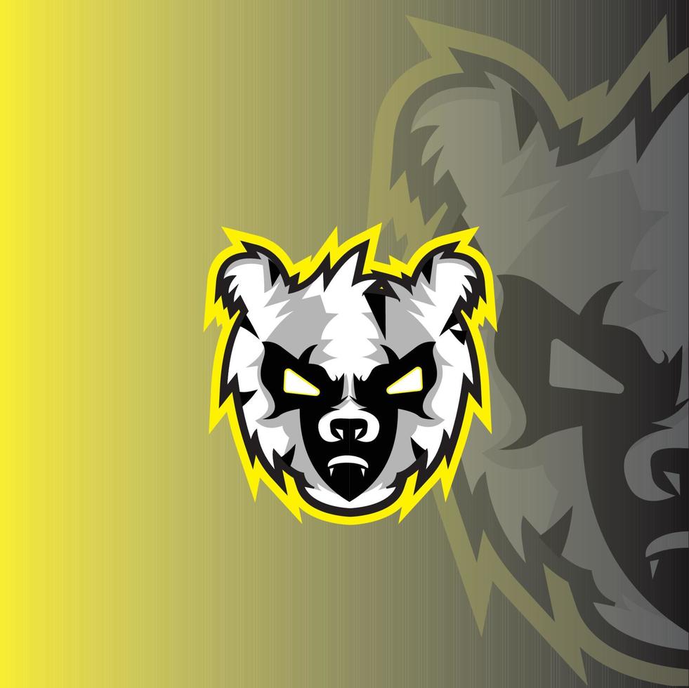 beer mascot esport-logo met eenvoudige kleuren vector