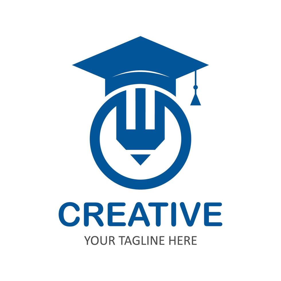 potlood onderwijs logo vector