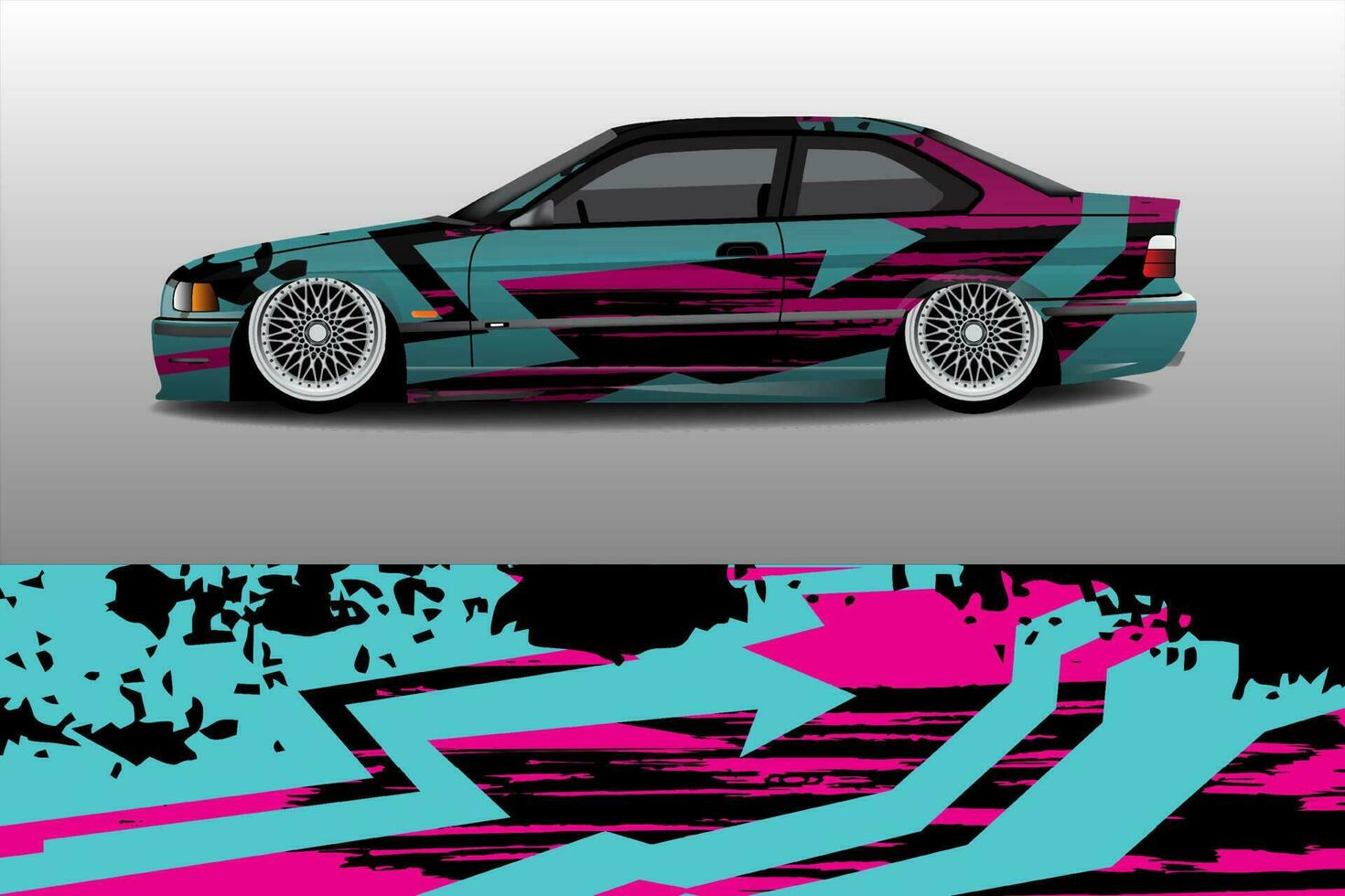 stickerontwerp voor raceauto's vector