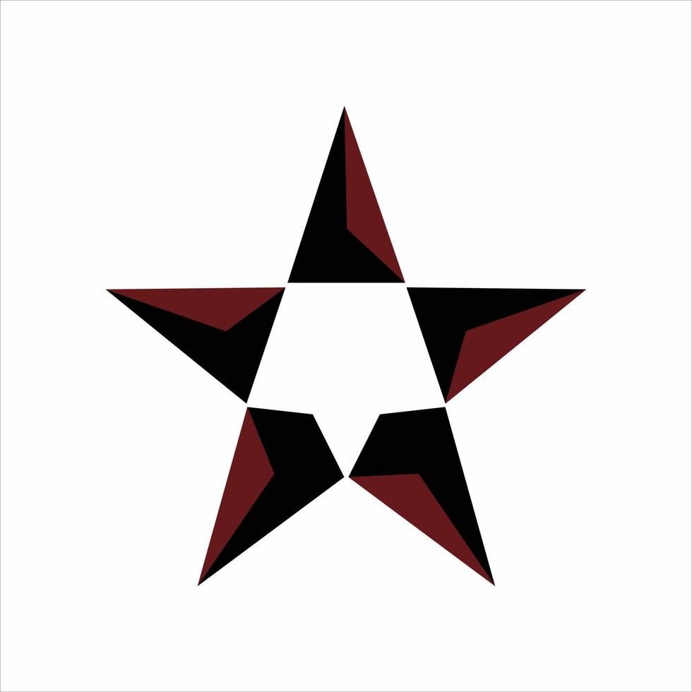 rode luxe ster logo vector voor rijzende ster, leider club, mode, evenement en technologie bedrijfslogo