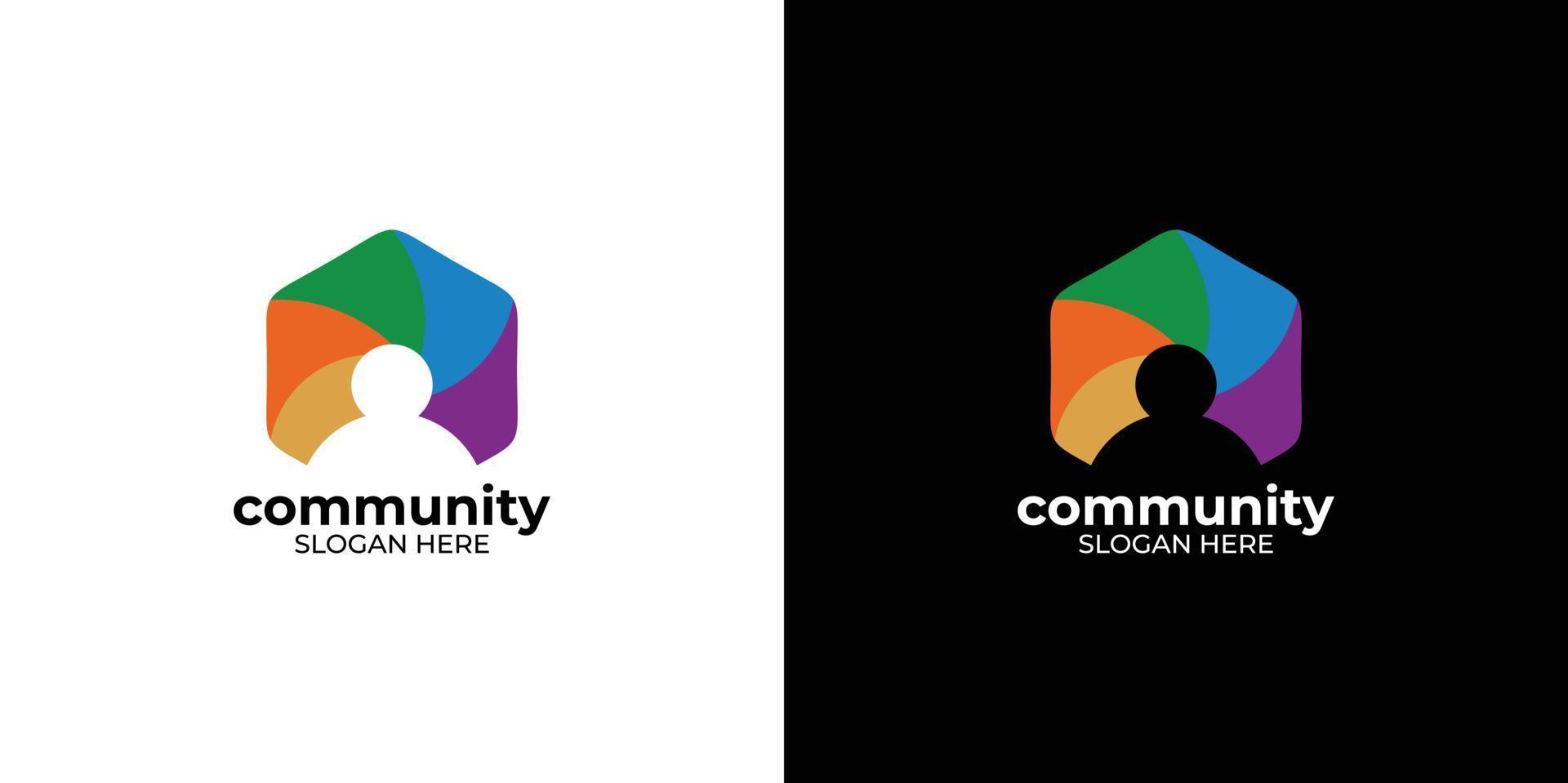 stel logo-community in voor bedrijf en bureau vector