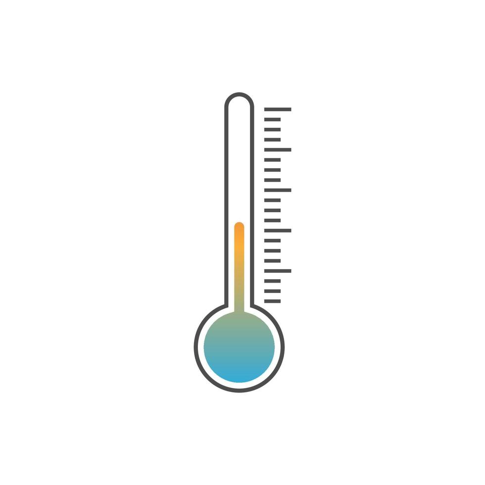 thermometer pictogram logo ontwerp illustratie sjabloon vector