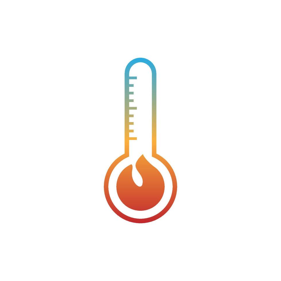 thermometer pictogram logo ontwerp illustratie sjabloon vector